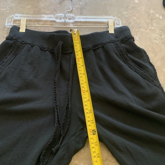 Mododoc Lightweight Pants sweatpants‎ Drawstring Lounge Joggers S Black lace - Picture 9 of 14